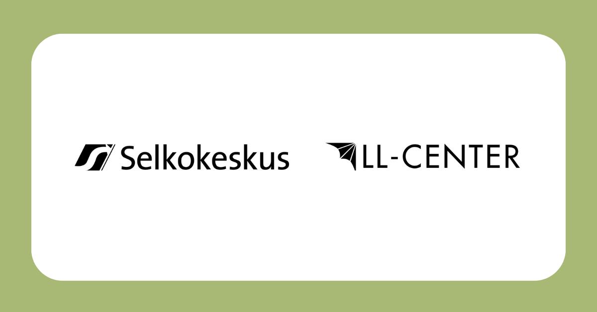 Selkokeskus och LL-Centers logotyper.